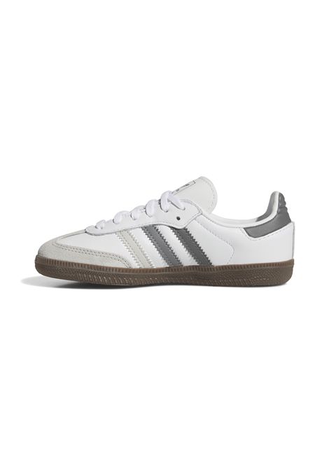 Scarpe Adidas Samba OG Bianco Grigio Bambini ADIDAS ORIGINALS | Sneakers | JP7024-